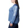 Columbia Women’s Tidal Tee II Long Sleeve Hoodie(Bluestone/White Logo)