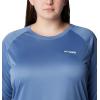 Columbia Women’s Tidal Tee II Long Sleeve Hoodie(Bluestone/White Logo)