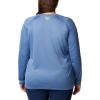 Columbia Women’s Tidal Tee II Long Sleeve Hoodie(Bluestone/White Logo)
