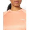 Columbia Women’s Tidal Tee II Long Sleeve Hoodie(Bright Nectar Heather/White Logo)