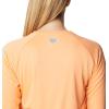 Columbia Women’s Tidal Tee II Long Sleeve Hoodie(Bright Nectar/Mint Cay Logo)