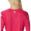 Columbia Women’s Tidal Tee II Long Sleeve Hoodie(Cactus Pink /Key West Logo)