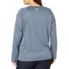 Columbia Women’s Tidal Tee II Long Sleeve Hoodie(Carbon Heather/Red Spark Logo)