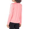 Columbia Women’s Tidal Tee II Long Sleeve Hoodie(Cherry Blossom/White Logo)