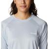 Columbia Women’s Tidal Tee II Long Sleeve Hoodie(Cirrus Grey Heather/White Logo)