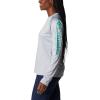 Columbia Women’s Tidal Tee II Long Sleeve Hoodie(Cirrus Grey/Electric Turquoise Logo)