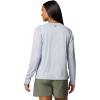 Columbia Women’s Tidal Tee II Long Sleeve Hoodie(Cirrus Grey/Tiki Pink Logo)