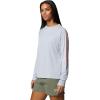 Columbia Women’s Tidal Tee II Long Sleeve Hoodie(Cirrus Grey/Tiki Pink Logo)