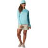 Columbia Women’s Tidal Tee II Long Sleeve Hoodie(Cocoa Butter/Salmon Logo)