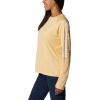 Columbia Women’s Tidal Tee II Long Sleeve Hoodie(Cocoa Butter/White Logo)