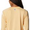 Columbia Women’s Tidal Tee II Long Sleeve Hoodie(Cocoa Butter/White Logo)