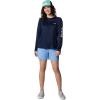 Columbia Women’s Tidal Tee II Long Sleeve Hoodie(Collegiate Navy/White Logo)