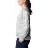 Columbia Women’s Tidal Tee II Long Sleeve Hoodie(Cool Grey Heather/White Logo)