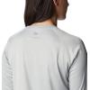 Columbia Women’s Tidal Tee II Long Sleeve Hoodie(Cool Grey Heather/White Logo)