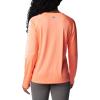 Columbia Women’s Tidal Tee II Long Sleeve Hoodie(Coral Glow  White Logo)