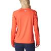 Columbia Women’s Tidal Tee II Long Sleeve Hoodie(Corange/Light Coral Logo)