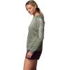 Columbia Women’s Tidal Tee II Long Sleeve Hoodie(Cypress Heather/Dark Stone Logo)