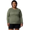 Columbia Women’s Tidal Tee II Long Sleeve Hoodie(Cypress Heather/Dark Stone Logo)