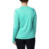 Columbia Women’s Tidal Tee II Long Sleeve Hoodie(Dolphin/White Logo)
