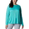 Columbia Women’s Tidal Tee II Long Sleeve Hoodie(Dolphin/White Logo)