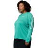 Columbia Women’s Tidal Tee II Long Sleeve Hoodie(Glaze Green/White Logo)