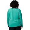 Columbia Women’s Tidal Tee II Long Sleeve Hoodie(Glaze Green/White Logo)