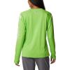 Columbia Women’s Tidal Tee II Long Sleeve Hoodie(Green Mamba/White Logo)