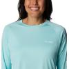 Columbia Women’s Tidal Tee II Long Sleeve Hoodie(Gullfoss Green/White Logo)