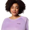 Columbia Women’s Tidal Tee II Long Sleeve Hoodie(Hydrangea/Black Logo)