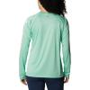 Columbia Women’s Tidal Tee II Long Sleeve Hoodie(Kelp Heather/White Logo)