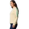Columbia Women’s Tidal Tee II Long Sleeve Hoodie(Lemon Wash/Glaze Green Logo)