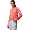 Columbia Women’s Tidal Tee II Long Sleeve Hoodie(Melonade/White Logo)