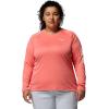 Columbia Women’s Tidal Tee II Long Sleeve Hoodie(Melonade/White Logo)