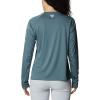 Columbia Women’s Tidal Tee II Long Sleeve Hoodie(Metal/Safari Logo)