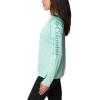 Columbia Women’s Tidal Tee II Long Sleeve Hoodie(Mint Cay  Tranquil Teal Logo)