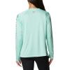Columbia Women’s Tidal Tee II Long Sleeve Hoodie(Mint Cay  Tranquil Teal Logo)