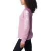 Columbia Women’s Tidal Tee II Long Sleeve Hoodie(Minuet/Tiki Pink Logo)