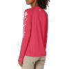 Columbia Women’s Tidal Tee II Long Sleeve Hoodie(Neon Sunrise/Tiki Pink Logo)