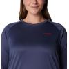 Columbia Women’s Tidal Tee II Long Sleeve Hoodie(Nocturnal/Red Spark Logo)