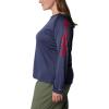 Columbia Women’s Tidal Tee II Long Sleeve Hoodie(Nocturnal/Red Spark Logo)
