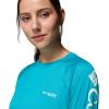 Columbia Women’s Tidal Tee II Long Sleeve Hoodie(Ocean Teal/White Logo)