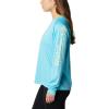 Columbia Women’s Tidal Tee II Long Sleeve Hoodie(Opal Blue/Key West Logo)