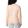 Columbia Women’s Tidal Tee II Long Sleeve Hoodie(Peach Fizz/Ocean Mint Logo)