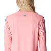 Columbia Women’s Tidal Tee II Long Sleeve Hoodie(Red Hibiscus/White Logo)