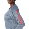 Columbia Women’s Tidal Tee II Long Sleeve Hoodie(Red Lily Heather/White Logo)