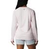 Columbia Women’s Tidal Tee II Long Sleeve Hoodie(Satin Pink Heather/White Logo)