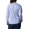 Columbia Women’s Tidal Tee II Long Sleeve Hoodie(Serenity Heather/White Logo)