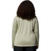 Columbia Women’s Tidal Tee II Long Sleeve Hoodie(Smokey Sage/Carbon Logo)