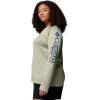 Columbia Women’s Tidal Tee II Long Sleeve Hoodie(Smokey Sage/Carbon Logo)