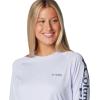 Columbia Women’s Tidal Tee II Long Sleeve Hoodie(Snowdrift/Nocturnal Logo)